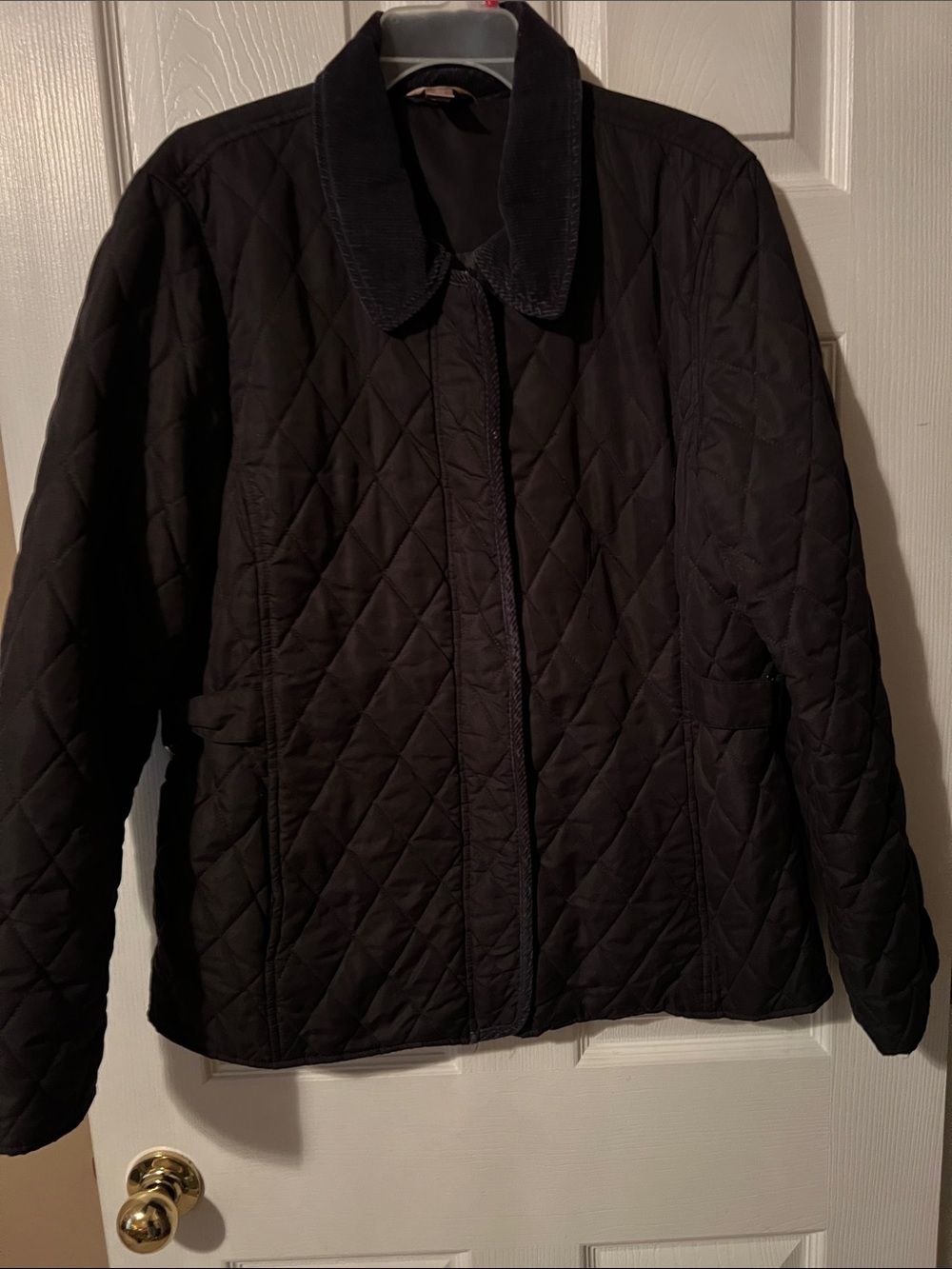 Tag Quilted Puffer Jacket - Black